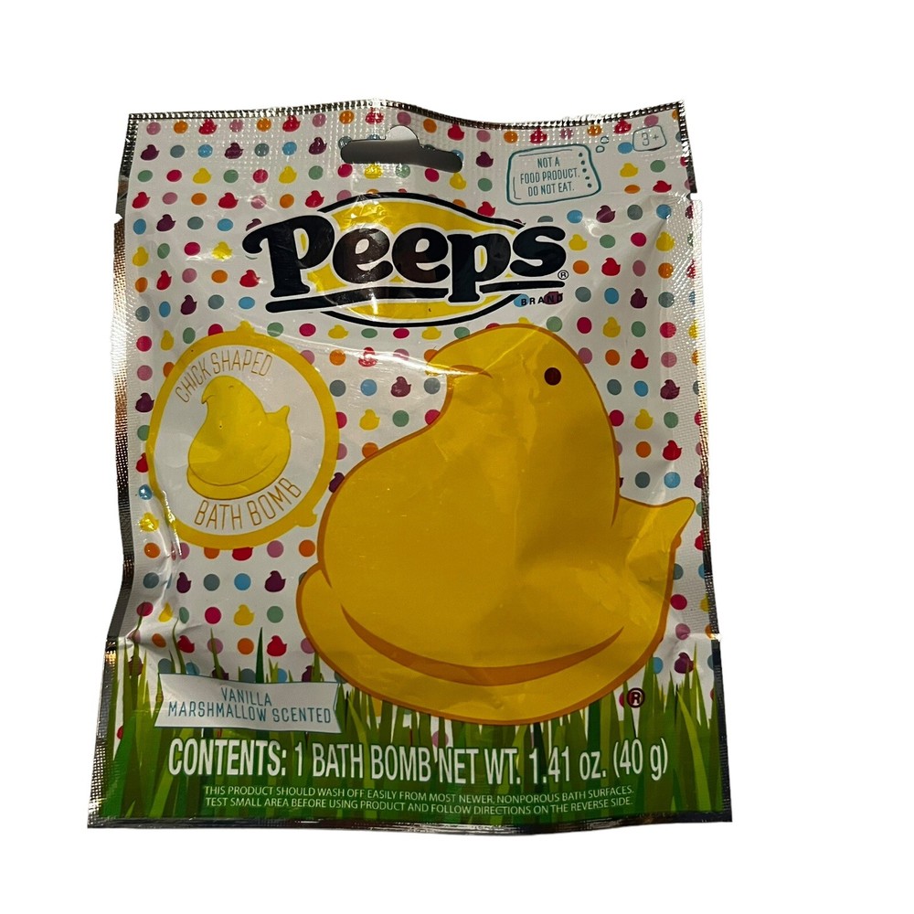 Peeps Chick Shaped Bath Bombs Scented Chick Shaped Bath Vanilla Marshmallows