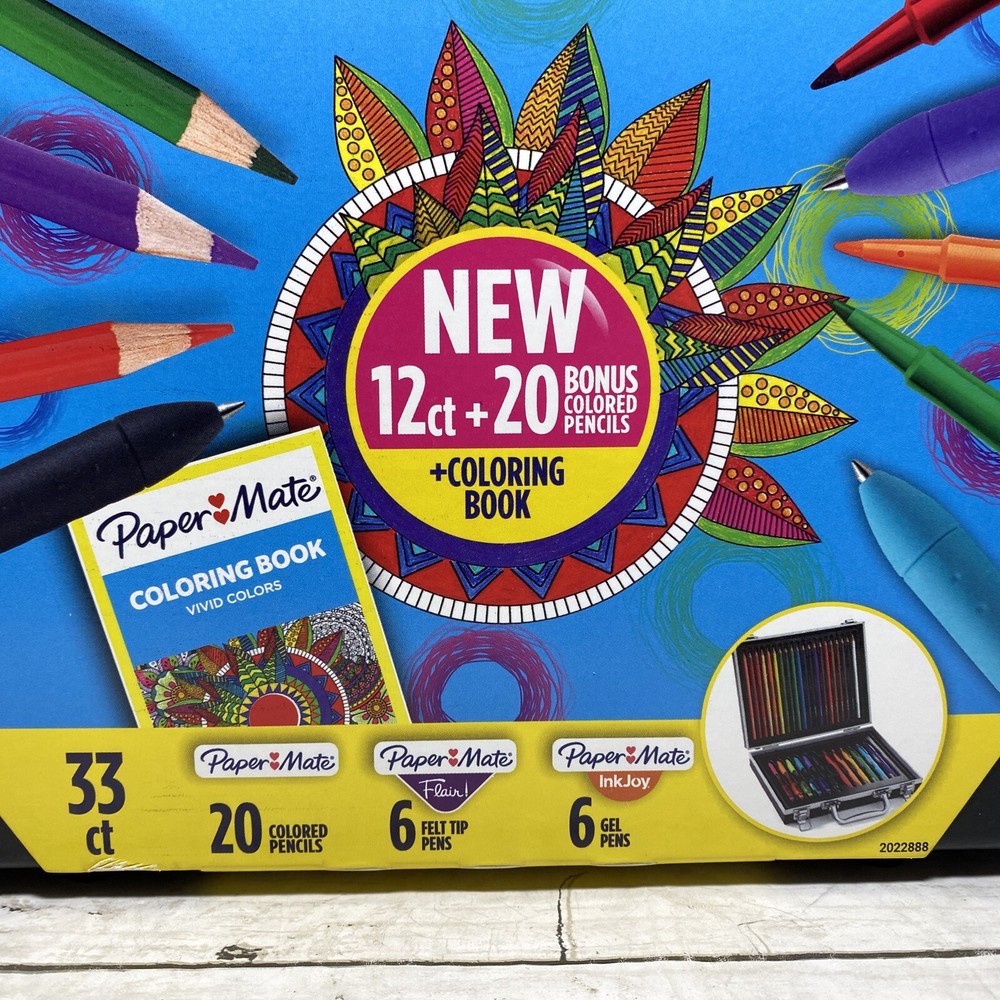 Paper Mate Doodling Kit With Case 33 Count Pens, Pencils