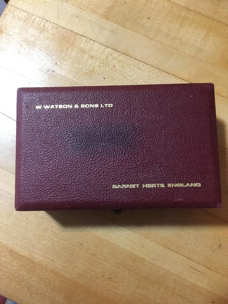 Watson Barnet 8mm Interferometer Microscope Objective plus holder