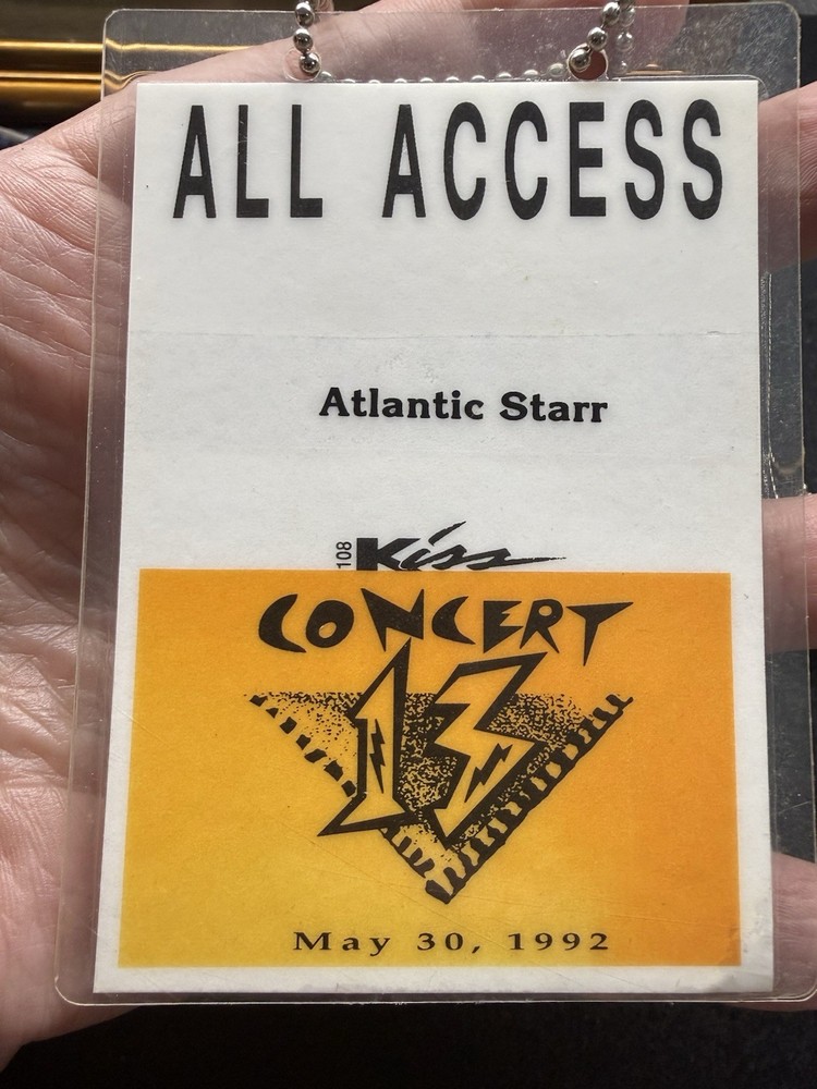 Atlantic Starr Backstage Passes Owned By Wayne Lewis & Barbara Weathers