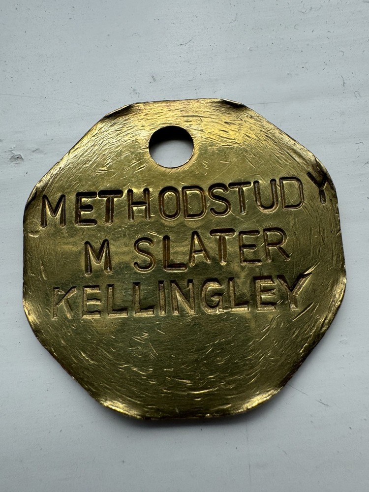 Kellingley Colliery Miners Brass Check - Mining Interest