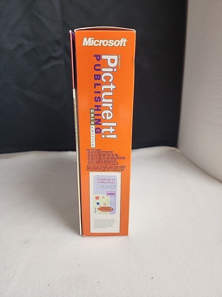 Microsoft Picture It! Publishing Gold Edition v. 2001 PC Sealed! Priority