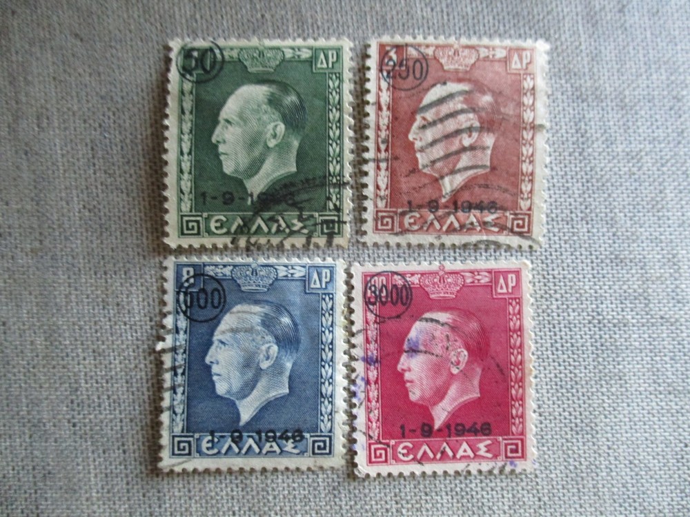 Greece, Scott#484-487, used