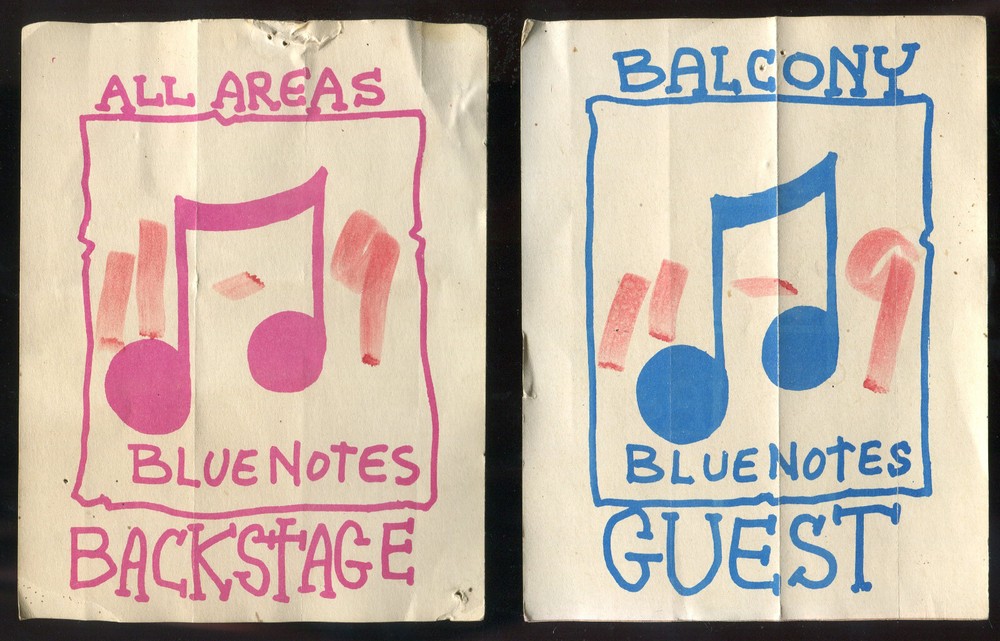Vintage 1987 Neil Young Blue Notes Concert Backstage Pass Lot Cotati CA