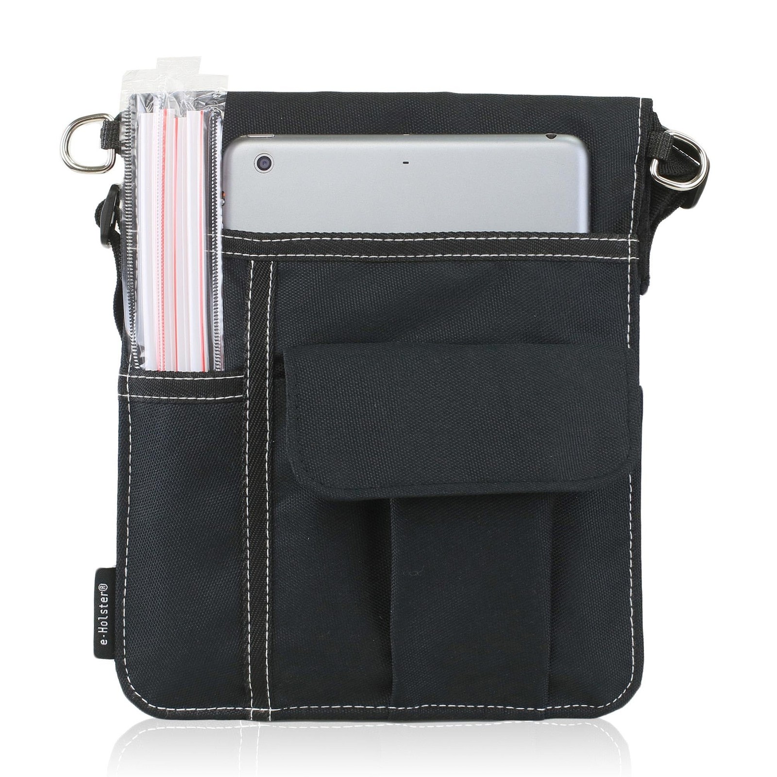 Waitress Apron with 3 Pockets - Black Server Apron with Adjustable/Removable ...