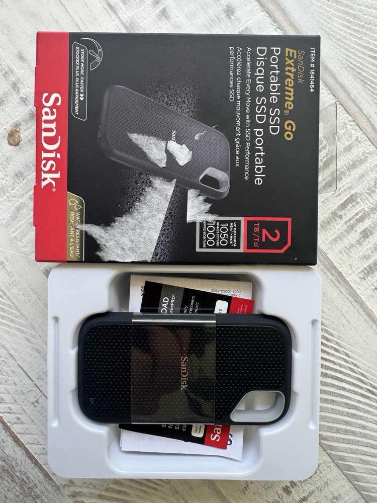 SanDisk Extreme Go 2TB Portable SSD.