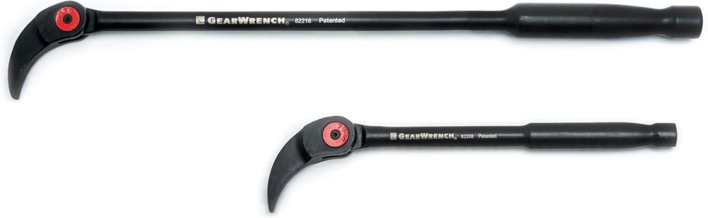 2 Piece 8" & 16" Pry Bar Set | Exceptional Leverage with 14 Position Designs