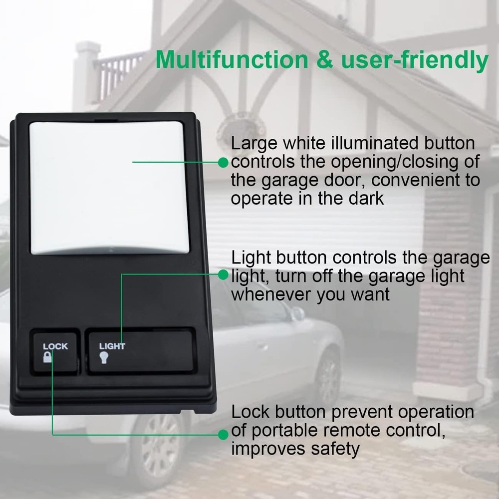 Wall-Mounted Multi-Function Garage Door Keypad Control Panel for LiftMaster M...