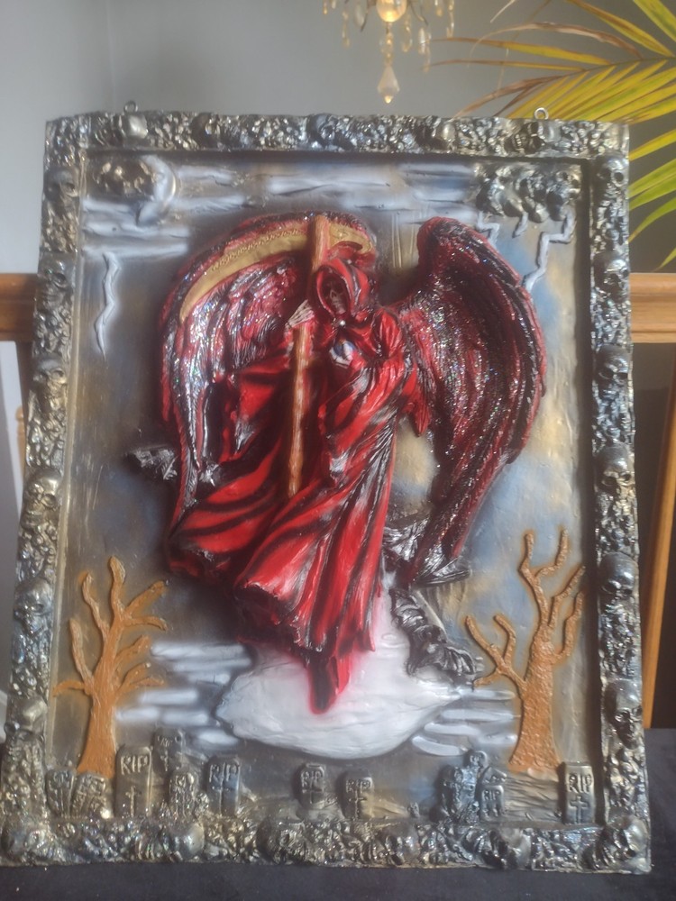 Santa Muerte Frame Unique Reversible