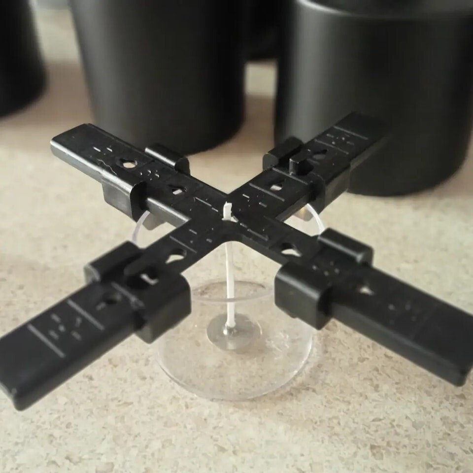 Universal Wick Holders - Adjustable Centering Device for Candle Makers - 50 pack