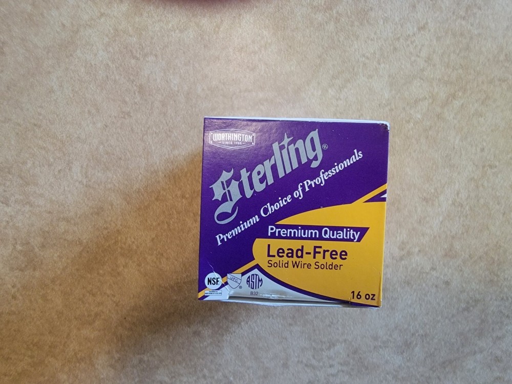 Worthington Sterling Lead-Free Solid Wire Solder
