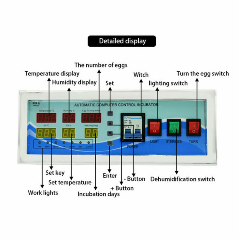 XM-18G Multifunction Controller Temperature Humidity Automatic Incubator System