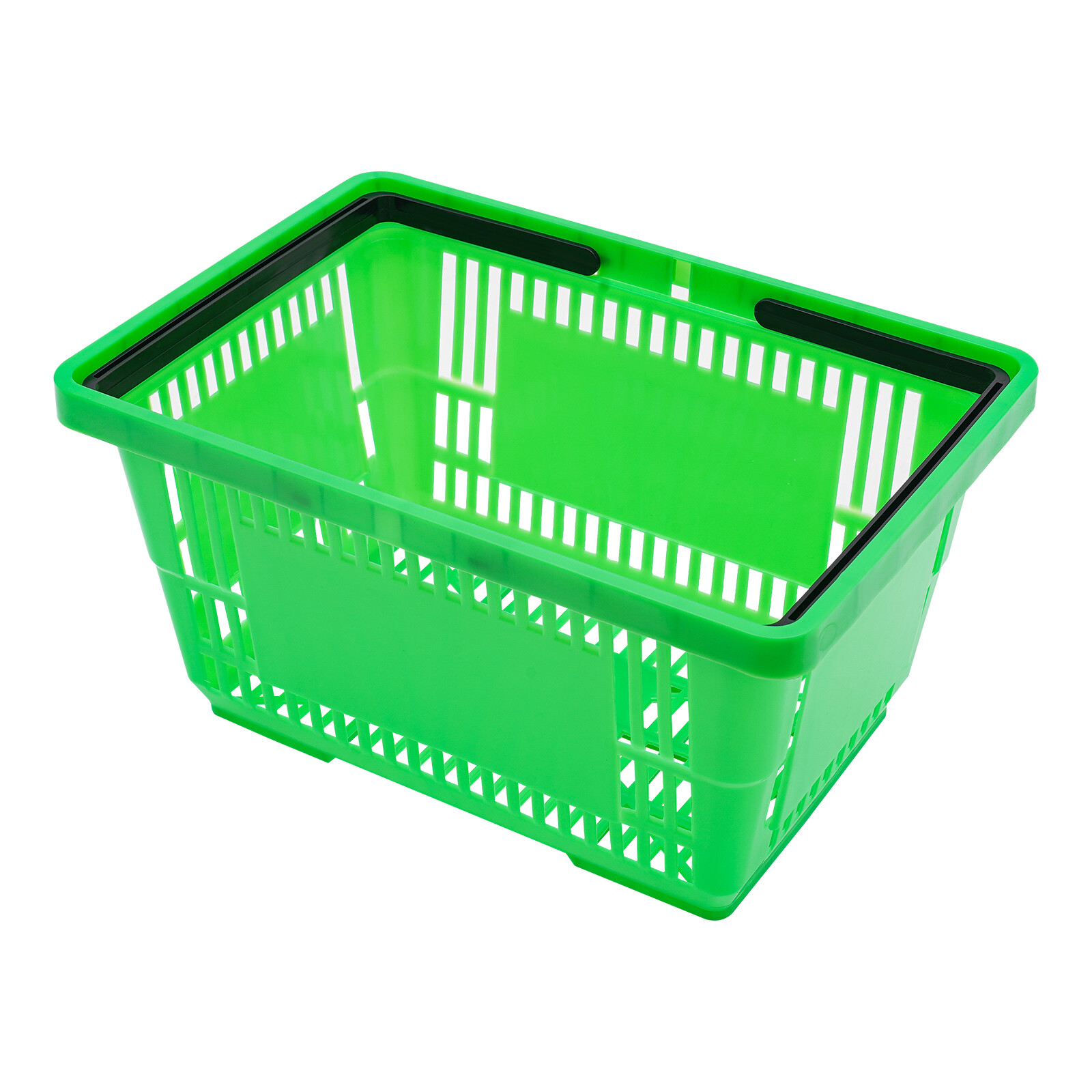 12PCS 28L Mesh Shopping Baskets with Handles Plastic Shopping Basket Portable