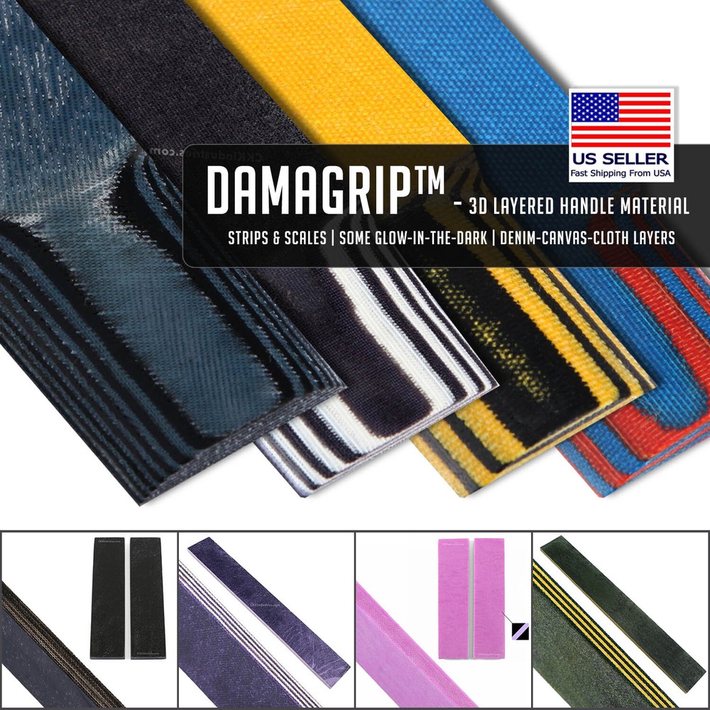 Damagrip - Canvas Knife Handle Material - 99 Different Options - Select Below