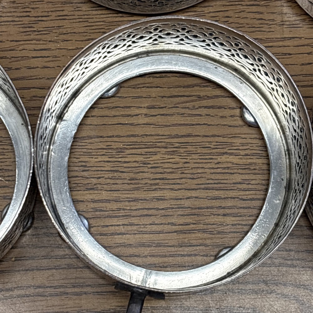 Antique 6 E.G. Webster & Son 1900s Silver Plate Ramkin Springer Austria Holders