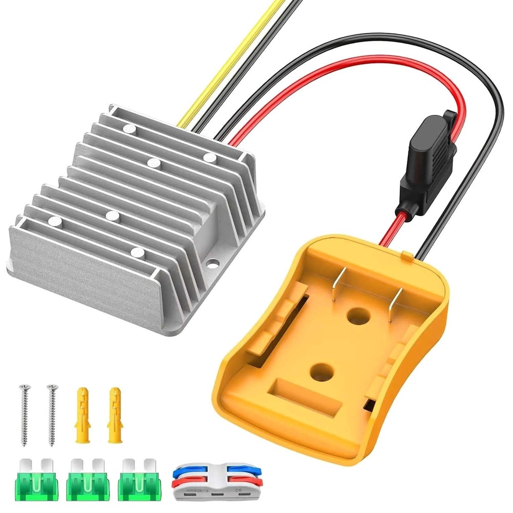 100W Step Down Converter for DeWalt 20V Power Wheels Battery Adapter DC