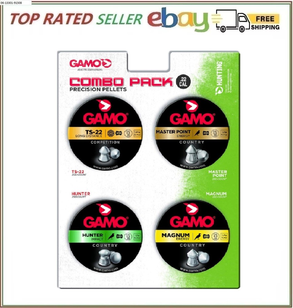 Gamo Combo Pack Assorted Air Rifle Pellets .22 Caliber