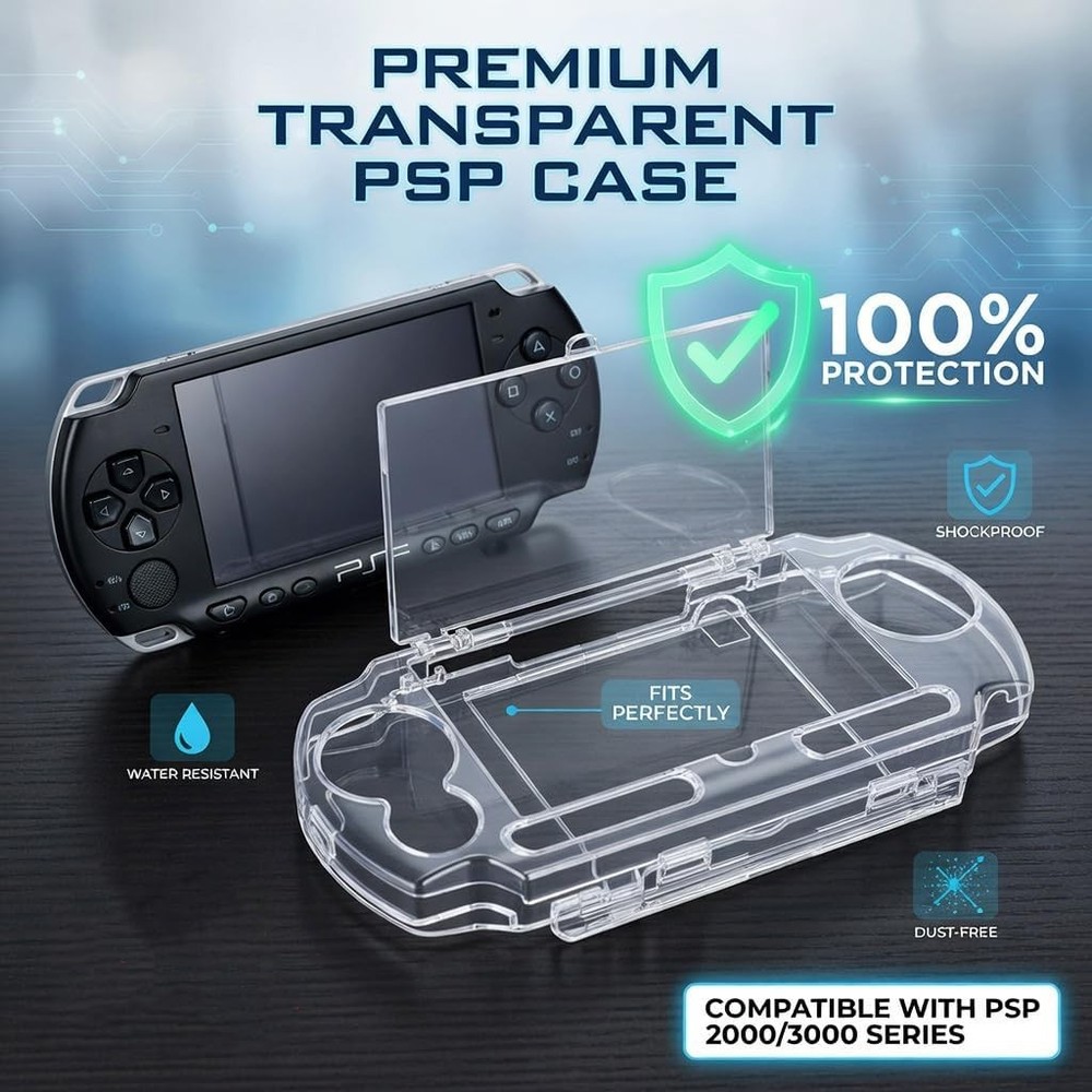 Protective Shell, Transparent Protective Cover Shell Skin for 2000 Game Console,
