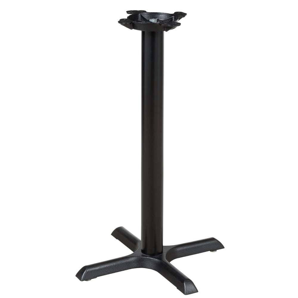 22'' x 22'' Restaurant Table X-Base with 3'' Dia. Counter Height Column