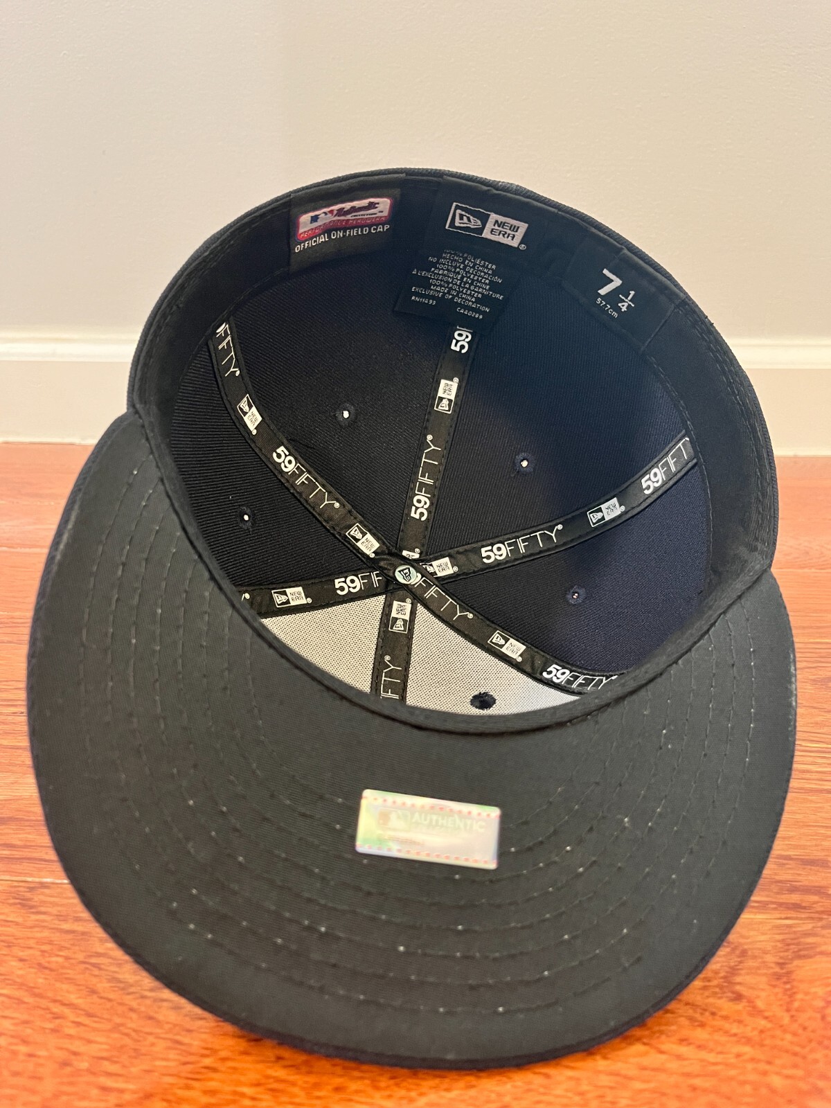 Cleveland Indians MLB Chief Wahoo Authentic on field New Era 59Fifty Hat - Navy