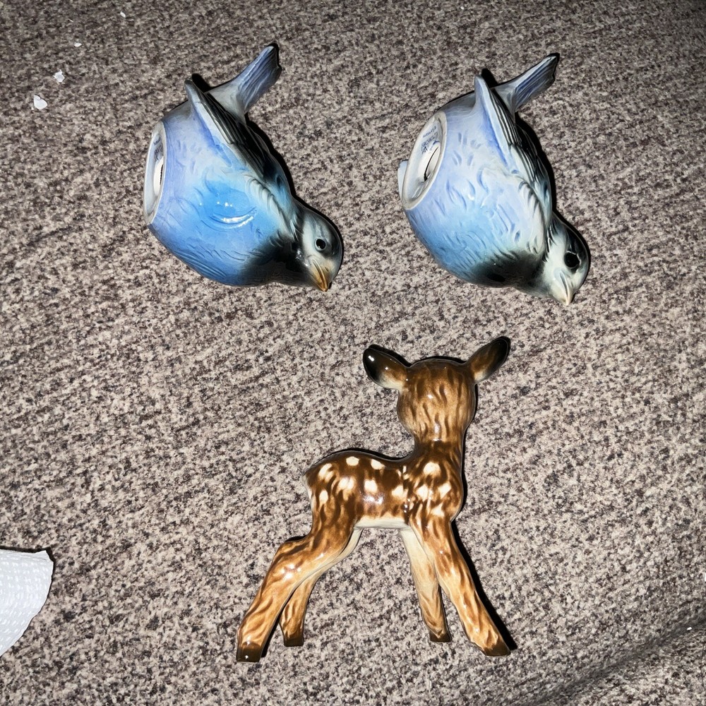 Goebel Roe Deer And 2 Bluebirds