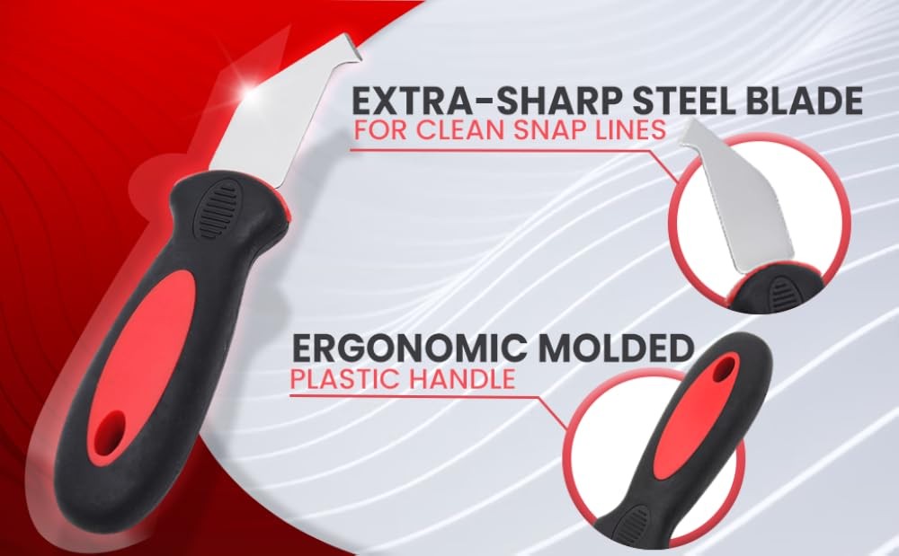 Plexiglass Scoring Tool - Extra- Steel Blade for Clean Snap Lines -