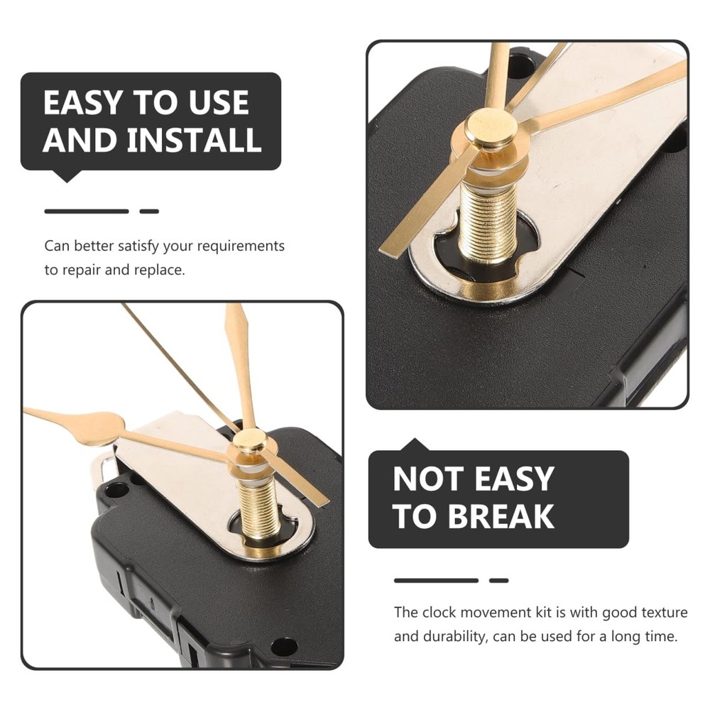 Ipetboom 1-Set Pendulum Clock Movement Kit, High-Precision, Durable Clock Parts
