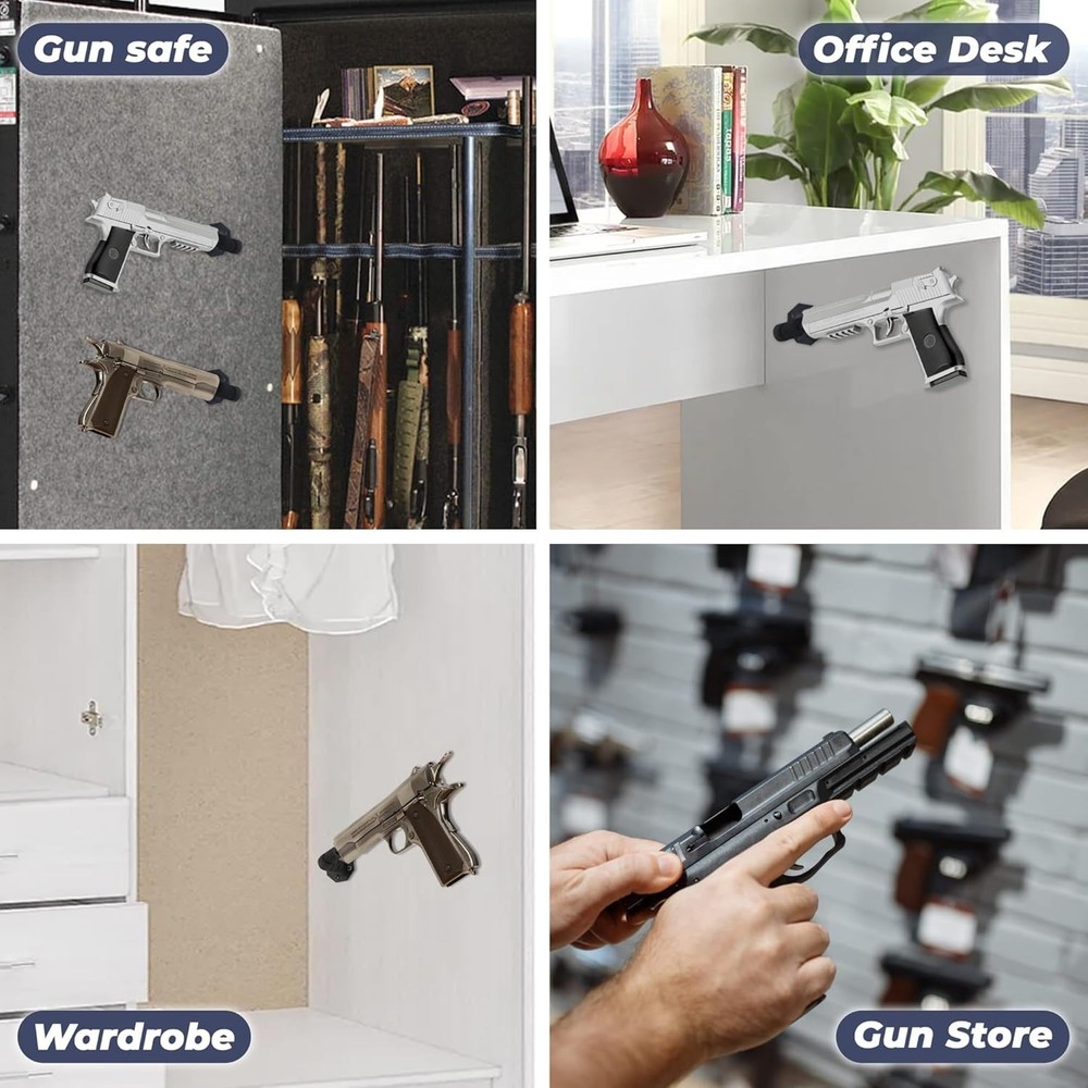 Adjustable Foam Handgun Hanger – Concealed Gun Storage with Easy Installation
