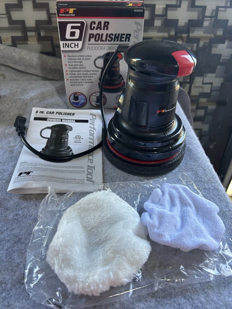 Performance Tool Six 6 inch Car Polisher Buffer with extras