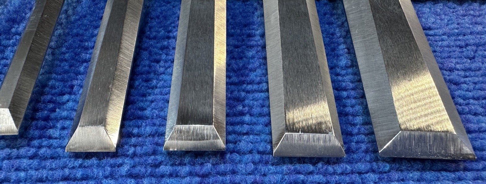 Ashley Isles Dovetail Chisel Set of 6 with Beech London Handles