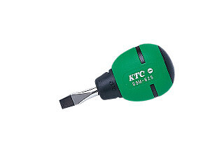 KTC D9M-625, Soft Grip Stubby Screwdriver, Flat Tip, 6mm