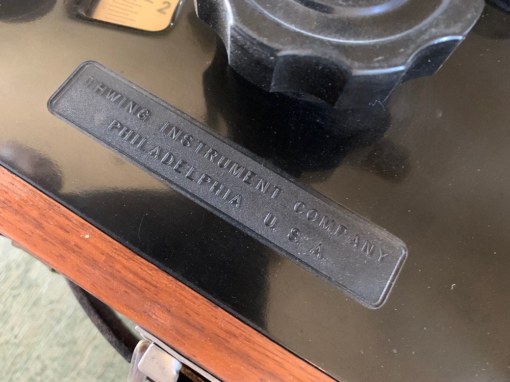 Antique Wood Cased THWING Potentiometer Test unit