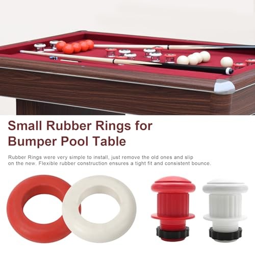 Bumper Pool Table Rubber Rings, Small Rubber Rings for Bumper Pool Table