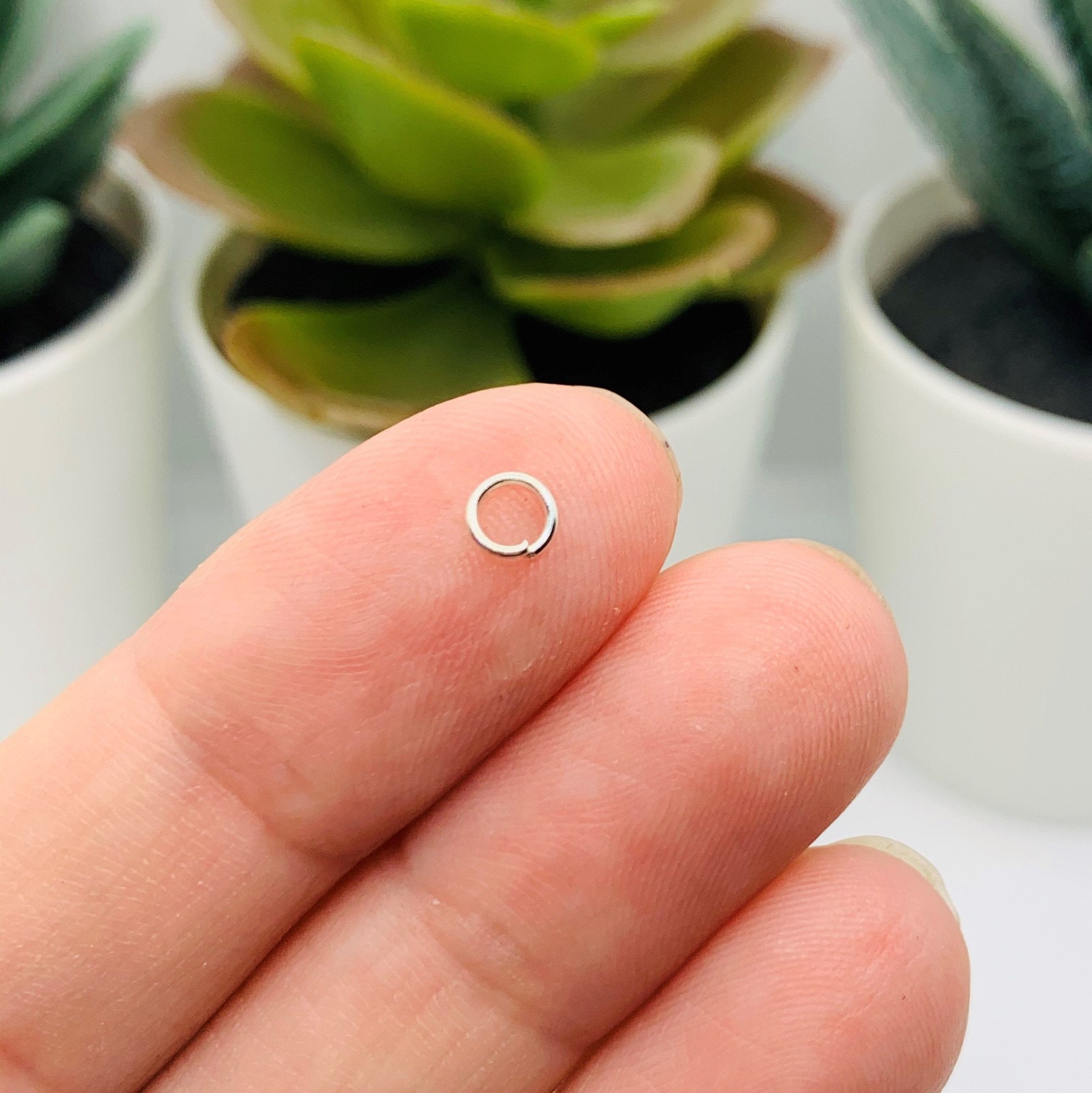 4mm, 21g, Silver Plated Open Jump Rings - US Seller