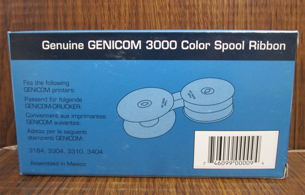 GENICOM & Centronics 3000 Color Spool Ribbon Printer NEW