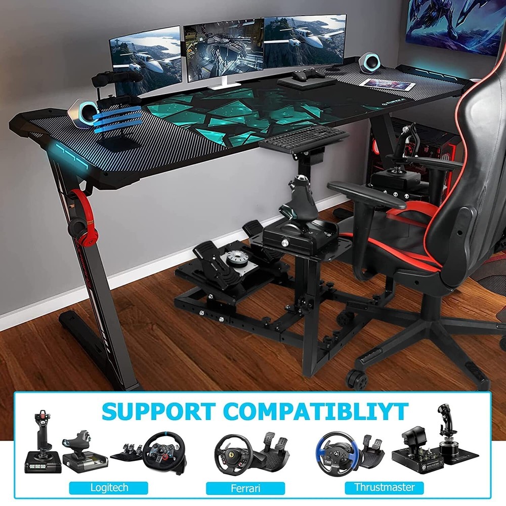 Zootopo Flight Simulator Cockpit Stand Fit Thrustmaster HOTAS Warthog Logitech