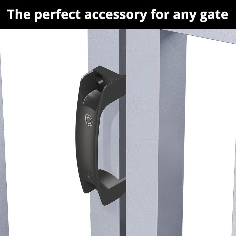 Reversible Gate Handle for Left or Right Hand Installation Side Fixing Legs for