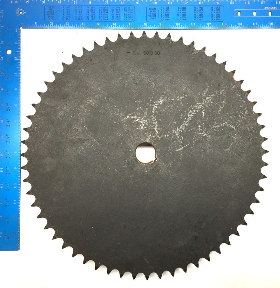 Martin Roller Sprocket 60B60 1.24" Bore with Keyway NOS