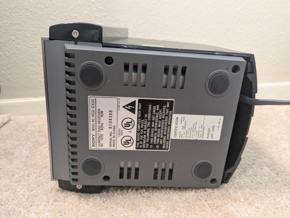 *READ* Sony CMT-EX22 Compact Componant System w/ SS-CEX22