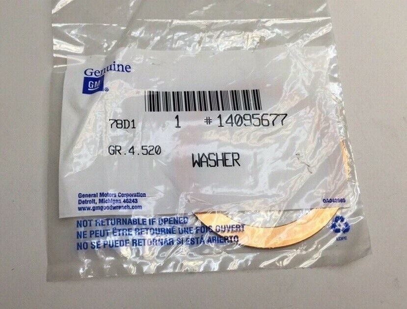 GM 14095677 Planet Gear Thrust Washer NP208C