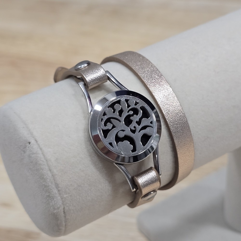 Jack & Rose Aromatherapy Essential Oil Diffuser Wrap Bracelet Rose Gold