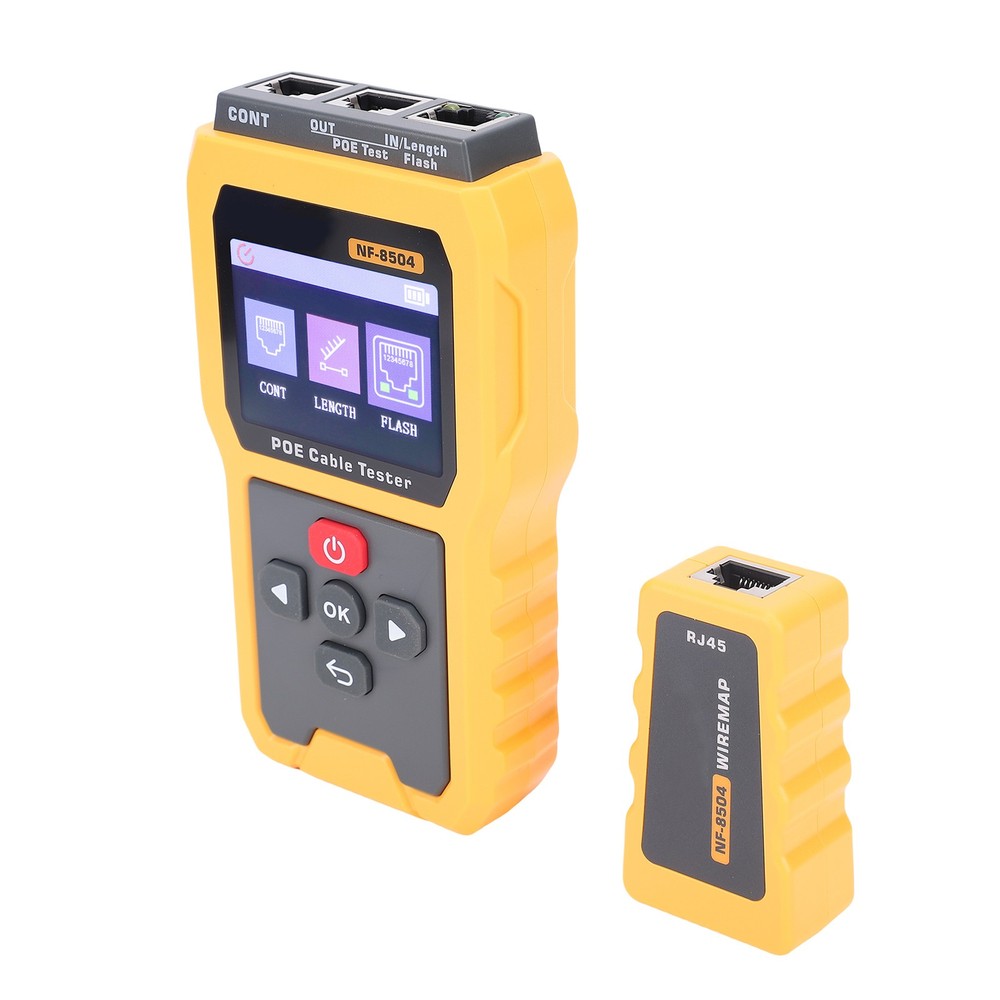 Ethernet Cable Tester CAT6 Port Flash LAN Cable Tester For Installation