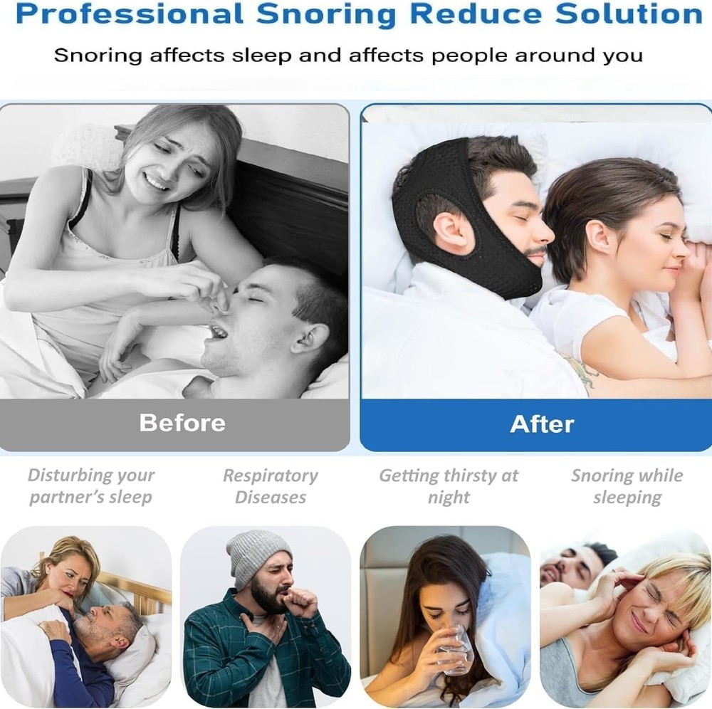 Chin Strap for Sleeping - Anti Snoring Devices, Effective Anti Snoring Solution,
