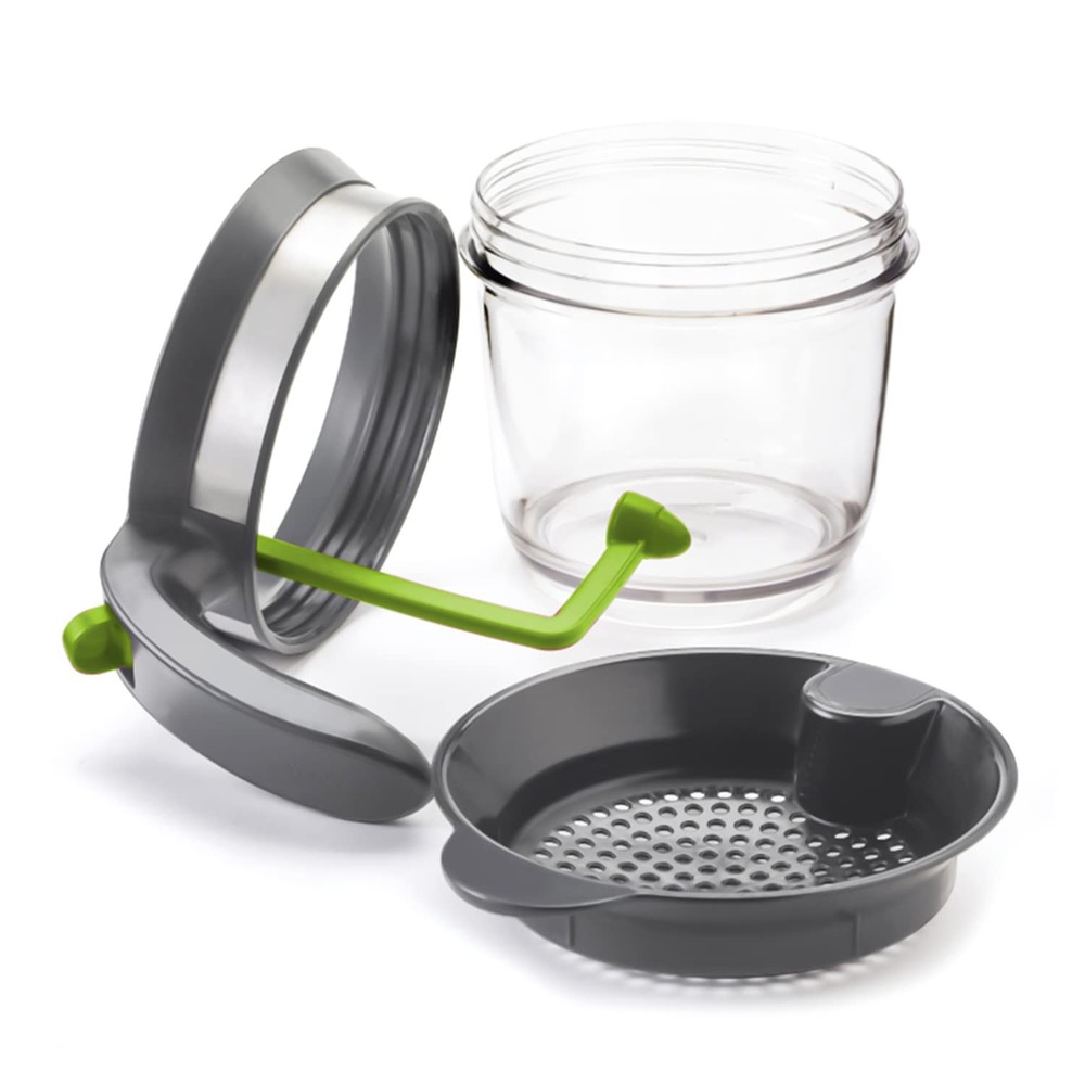 4 Cups Plastic Fat Separator with Bottom Release, Gravy Separator for Cooking...