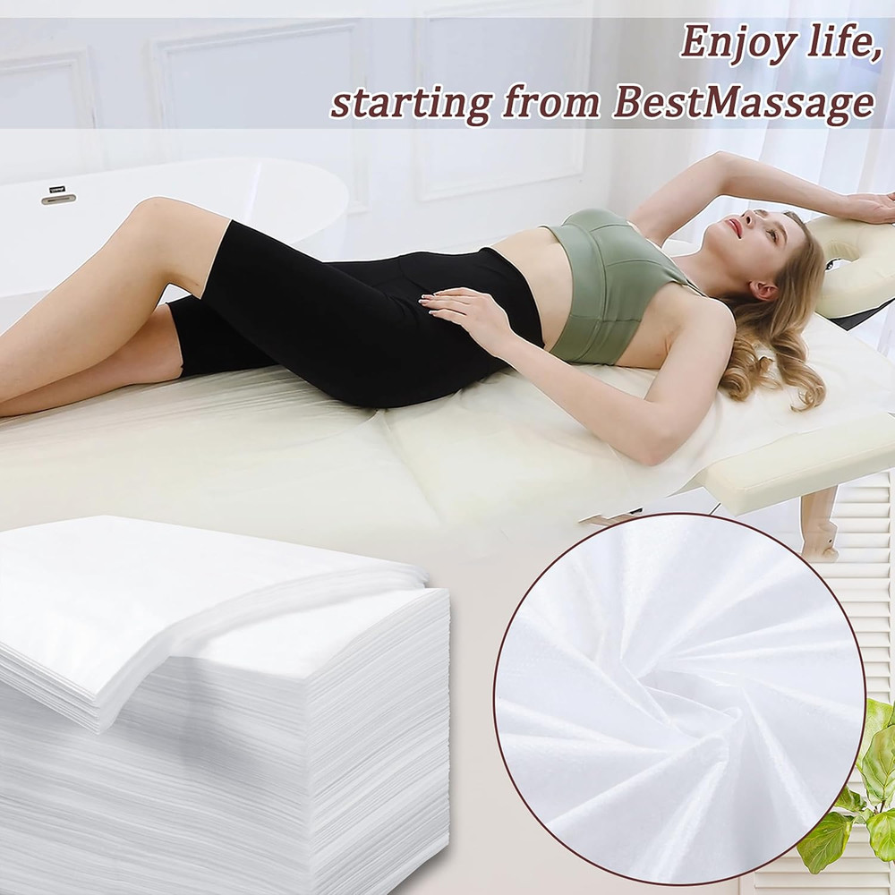 400 Pcs Disposable Bed Sheets for Massage Table 31" X 71" Massage Table Sheet So