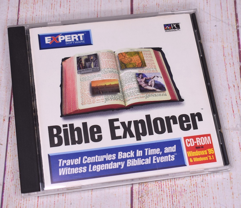 Bible Explorer CD-Rom For Windows 95 or Windows 3.1 Expert Software PC W/Case