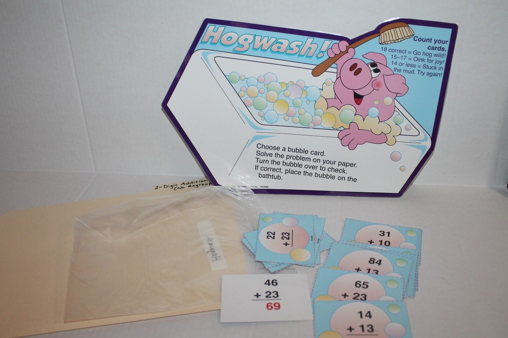 2-Digit Addition with No Regrouping Math Game Center Activity Grades 1-2