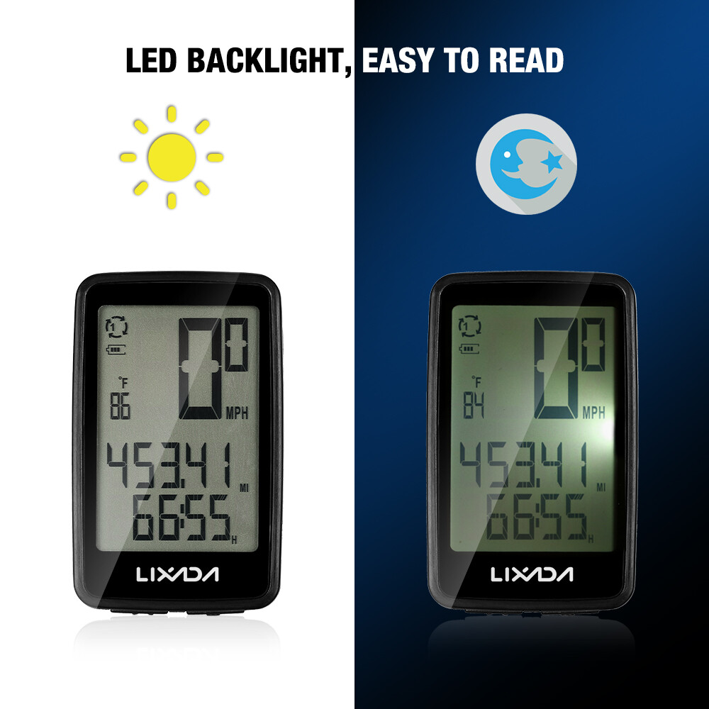 Lixada BKV1205 USB Wireless Bike Computer Bicycle Speedometer Odometer P0R5