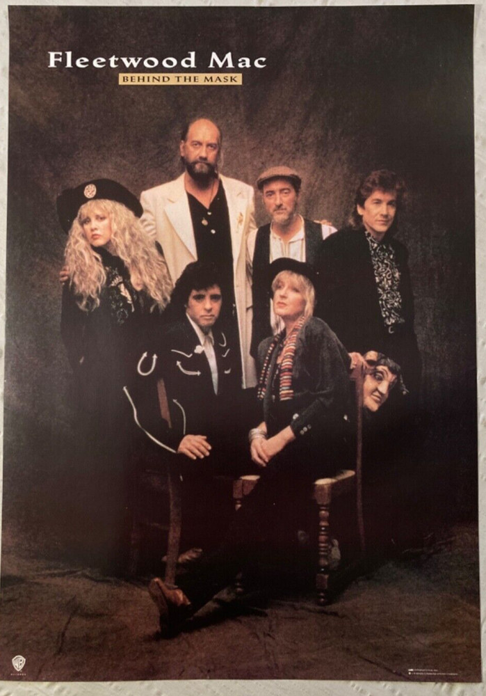Fleetwood Mac 1990 Promo Poster WEA International Records Behind The Mask D