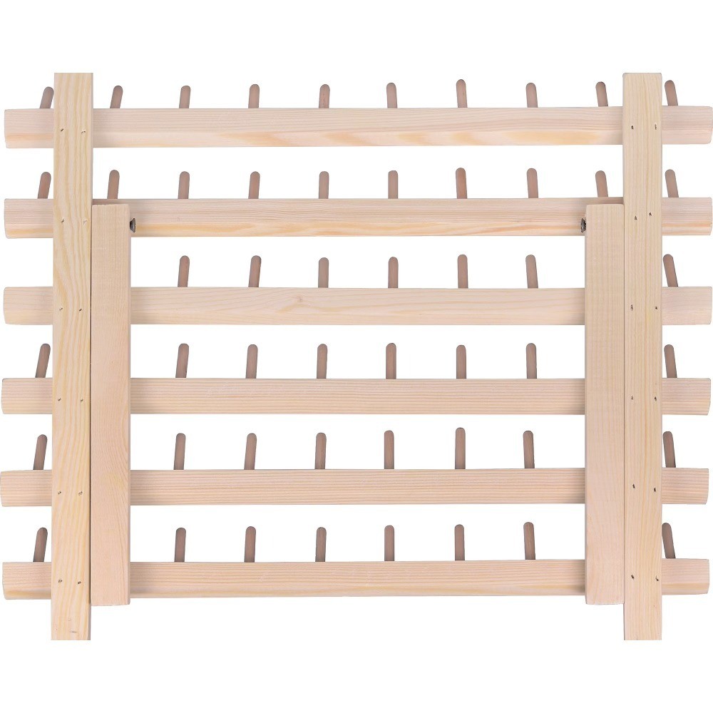 Wood Thread Spool Rack, Holds 60 Spools